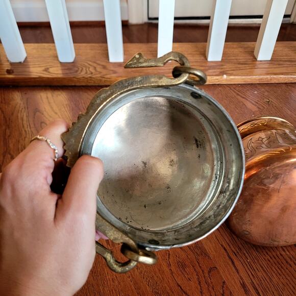 Turkish Etched Copper Bucket Set of 2 - Picture 5 of 9